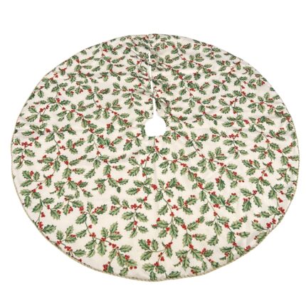Ucaabnel Golden Holly Holiday Tree Skirt