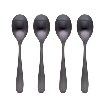 Ucaabnel Eliana Black Satin Teaspoon - Set of 4