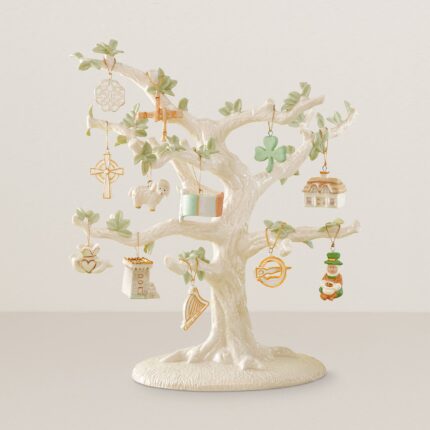Ucaabnel Luck Of The Irish 12-Piece Ornament and Tree Set