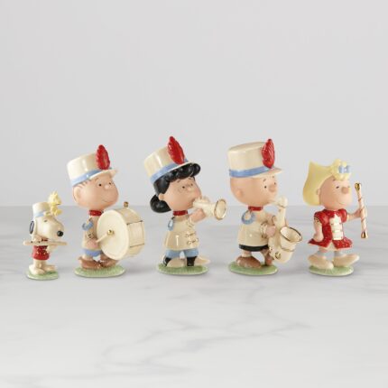 Ucaabnel Peanuts 5-Piece Marching Band Figurine Set