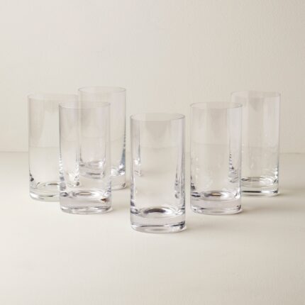 Ucaabnel Tuscany Classics Cylinder Highball Glasses - Set Of 6