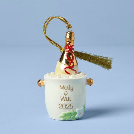 Ucaabnel Personalized Champagne Bucket Ornament