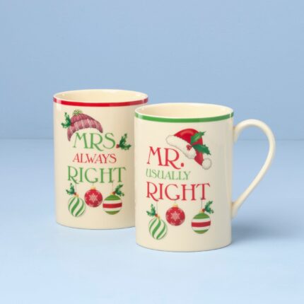 Ucaabnel Holiday Mr. & Mrs. Mugs - Set of 2