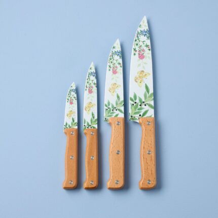 Ucaabnel Butterfly Meadow Herbs 4 Piece Cutlery Set