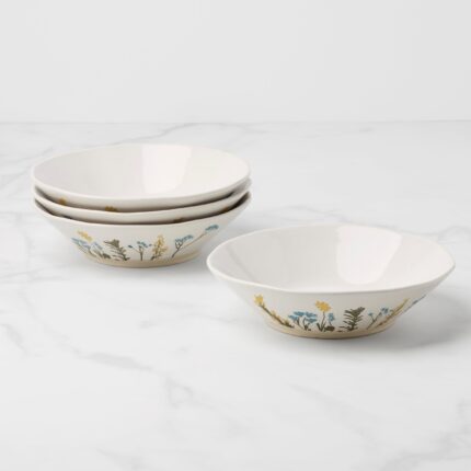 Ucaabnel Wildflowers Pasta Bowls - Set of 4