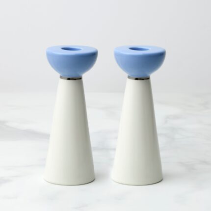 Ucaabnel Oak Street Candlestick Holders - Set of 2