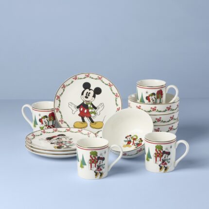 Ucaabnel Disney Holiday 12-Piece Dessert Set