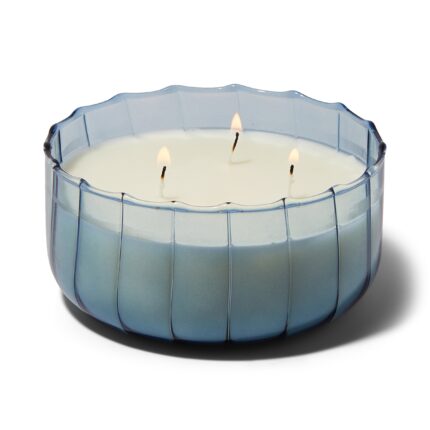 Ucaabnel Ripple 12-oz Soy Wax Candle, Peppered Indigo